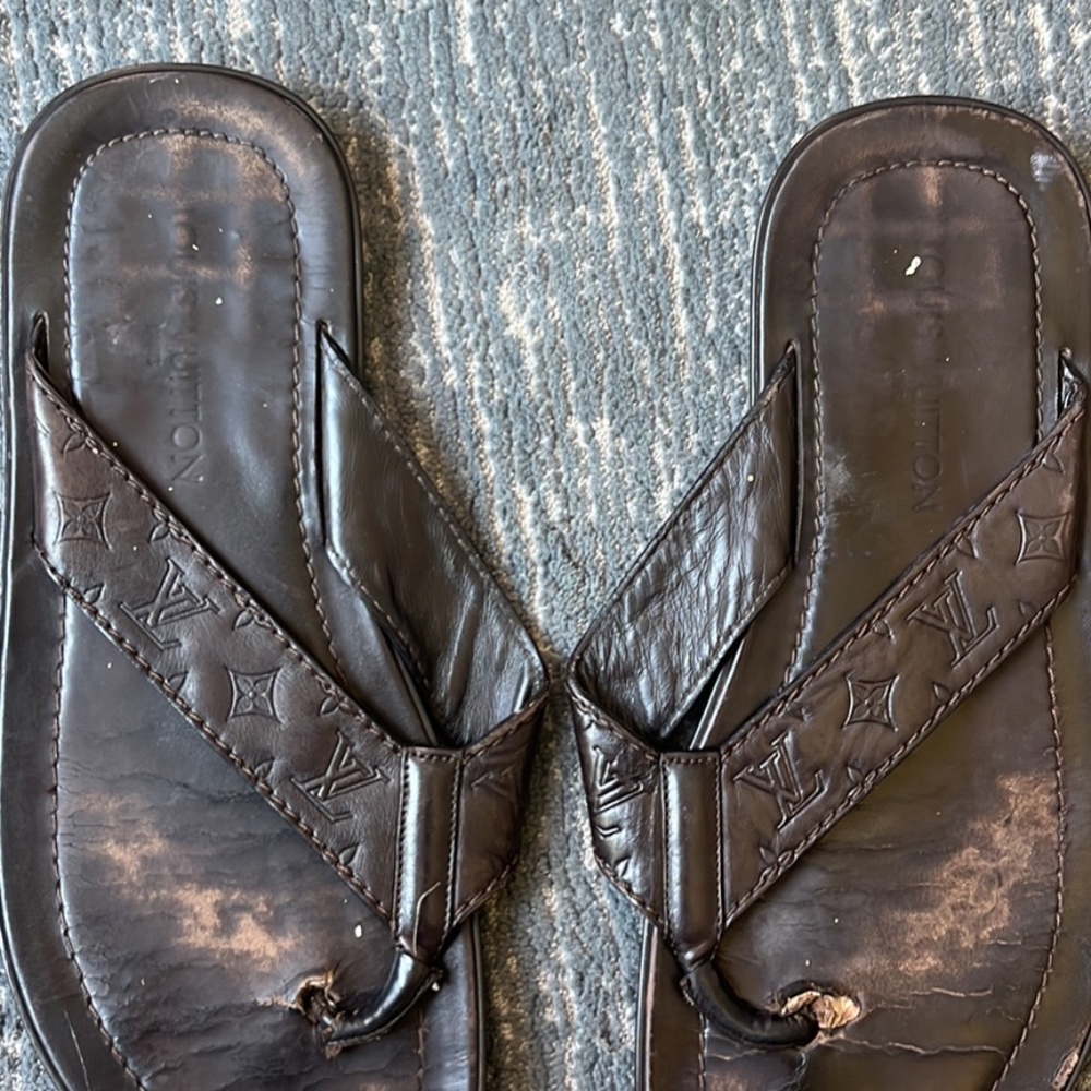 Louis Vuitton flip flops